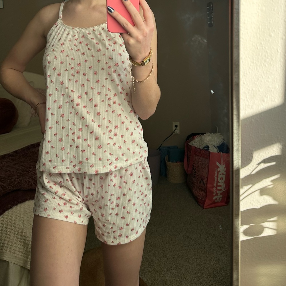Floral pajama set